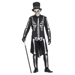 Disfraz de Esqueleto Elegante para hombre