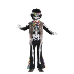 Disfraz de Esqueleto Hippie para niños