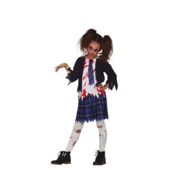 Disfraz de Estudiante de Secundaria Zombie para niña