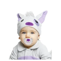 Disfraz de Gatito gris malva para bebé