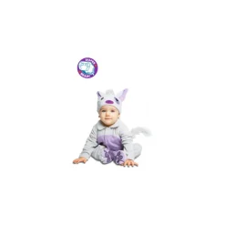 Disfraz de Gatito gris malva para bebé