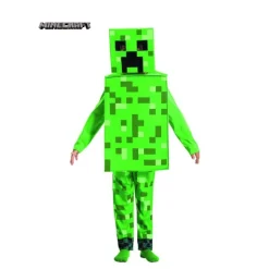 Disfraz de Minecraft Creeper verde para niño
