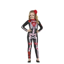 Disfraz de Mono Catrina Floreado para niña