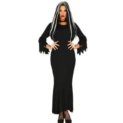 Disfraz de Morticia Addams básico