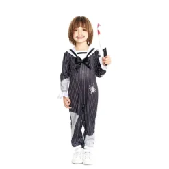 Disfraz de Niño Tenebroso a rayas para bebé y niño