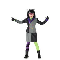 Disfraz de Novia Frankenstein a Rayas para Niña