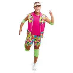 Disfraz de Patinador Roller Rosa Años 70 para Hombre