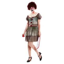 Disfraz de Payasa del Terror para mujer