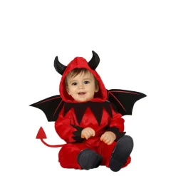 Disfraz de Pequeño Diablillo Rojo con cola para bebé