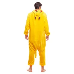 Disfraz de Pijama Chinchilla Eléctrica Amarilla para Adultos