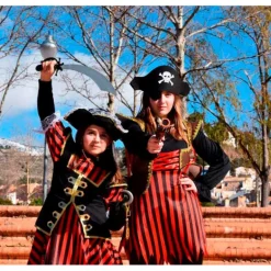 Disfraz de Pirata a rayas para mujer