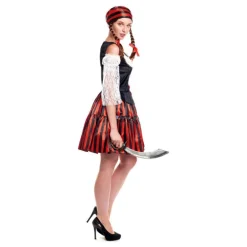 Disfraz de Pirata Stripes Clásica para mujer