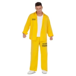 Disfraz de Presidiario Amarillo para hombre