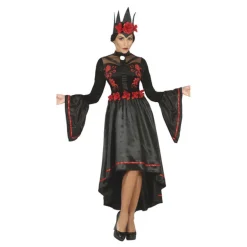 Disfraz de Reina Malvada Elegante Negra para mujer