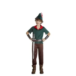 Disfraz de Robin Hood verde oscuro para niño
