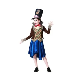 Disfraz de Sombrerera Loca con Chaqueta para Niña