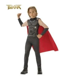 Disfraz de Thor con Capa Roja para Niños