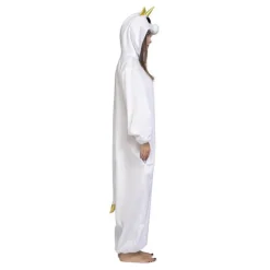 Disfraz de Unicornio blanco con Ojos grandes para adultos