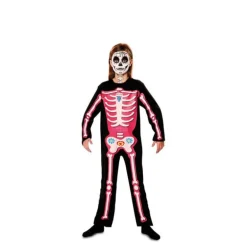 Disfraz del Día de los Muertos Rosa para niña