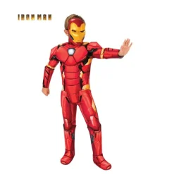 Disfraz Musculoso de Iron Man con Máscara Deluxe para Niños