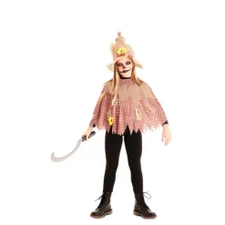 Disfraz o Poncho de Espantapájaros para niños