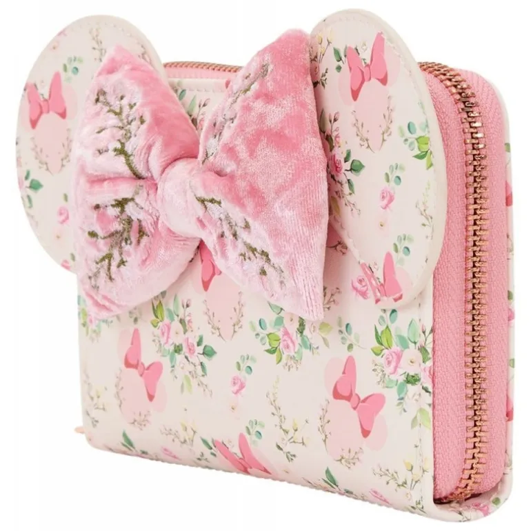 Disney by Loungefly Monedero Minnie Mouse Floral de Cuero PU