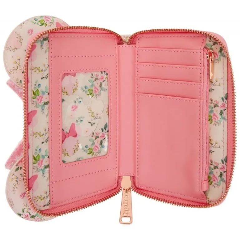 Disney by Loungefly Monedero Minnie Mouse Floral de Cuero PU