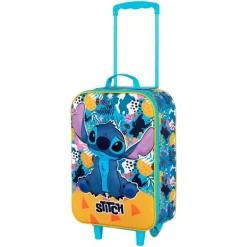 Disney Lilo y Stitch Colors Maleta Trolley Soft 3D, Turquesa