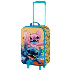 Disney Lilo y Stitch Ocean Maleta Trolley Soft 3D, Azul