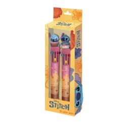 Disney Lilo y Stitch Pack 2 Bolígrafos 10 Colores Multicolor