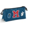 Disney Mickey Mouse Class Estuche Portatodo Triple, Azul