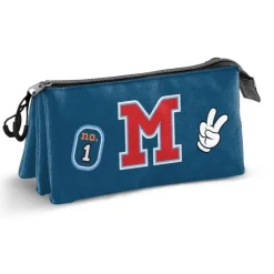 Disney Mickey Mouse Class Estuche Portatodo Triple, Azul
