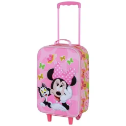 Disney Minnie Mouse Kitten Maleta Trolley Soft 3D, Rosa