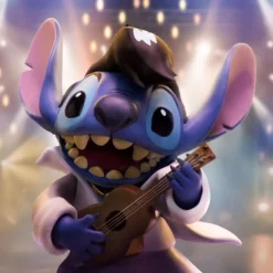 Estatua Iron Studios Stitch King of Rock 1/10 17 cm