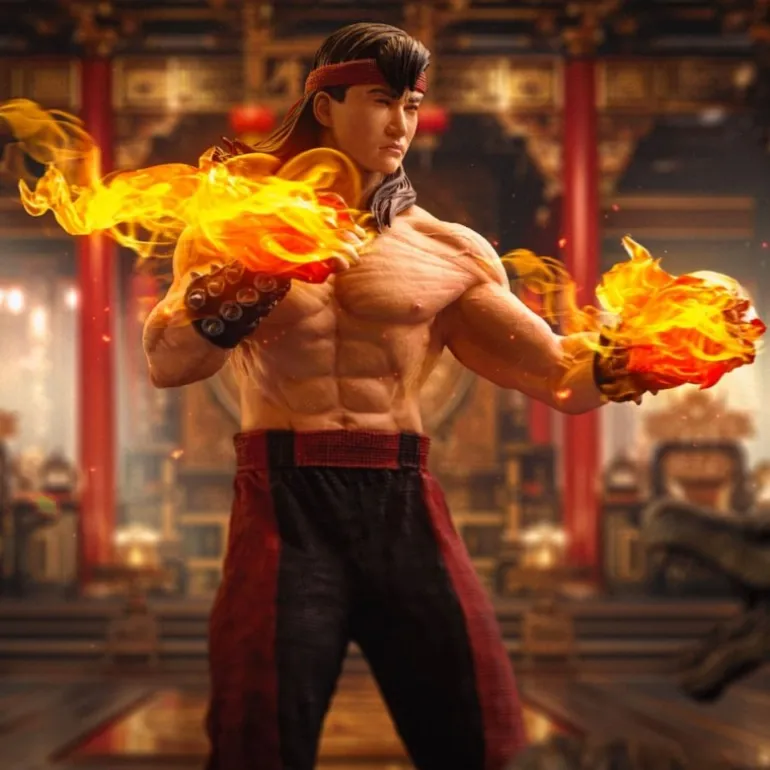 Estatua Liu Kang 1/10 Art Scale de Mortal Kombat 23 cm