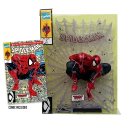 Estatua Marvel Spider-Man PVC 1/6 con Diorama y Cómic 28 cm