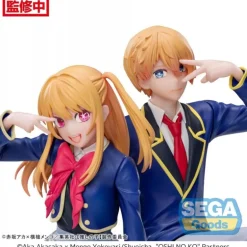 Estatua PVC Oshi No Ko PM Perching Aqua Uniform 14 cm