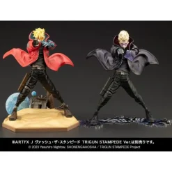 Estatua Trigun Stampede ARTFXJ Vash the Stampede The Gunman in Black Ver. 22 cm