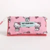 Estuche portatodo 3 compartimentos Hello Kitty poliéster rosa