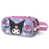 Estuche Portatodo 3D Doble Hello Kitty Kuromi Rebel
