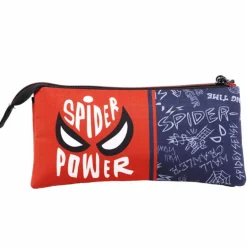 Estuche portatodo Spiderman Rojo