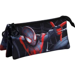 Estuche portatodo Spiderman Negro