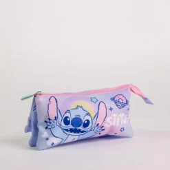 Estuche Portatodo Stitch con 3 Compartimentos - Lilac