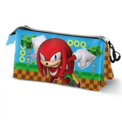 Estuche Portatodo Triple Sonic The Hedgehog SEGA Knuckles Run