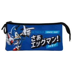 Estuche triple Sega-Sonic Azul