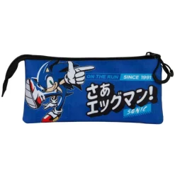 Estuche triple Sega-Sonic Azul