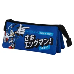 Estuche triple Sega-Sonic Azul