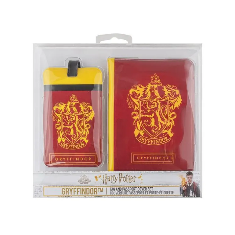 Etiqueta y Funda De Pasaporte Gryffindor