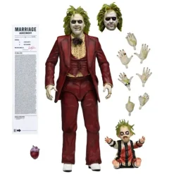 Figura articulada Beetlejuice 18 cm Tuxedo Rojo