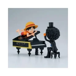 Figura Banpresto Monkey D. Luffy & Brook One Piece 8 cm